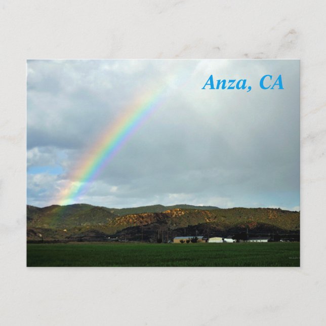 Anza, postal CA (Anverso)