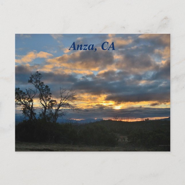 Anza, postal CA (Anverso)