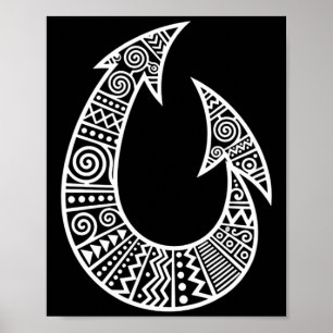 Anzuelo de pesca decorativo arte tribal anzuelo de