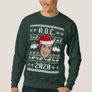 AOC 2020 Suéter Feo de Navidad