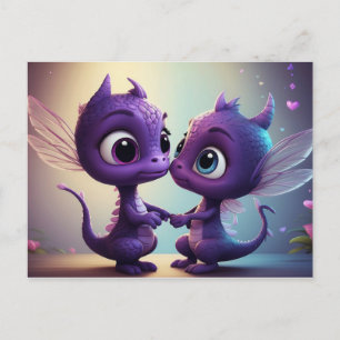 *~* AP48 FOTO Invitación Dragón Dino Caricatura Ta