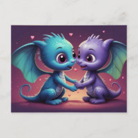 *~* AP48 FOTO Invitación Dragon Dino Hearts Tarjet