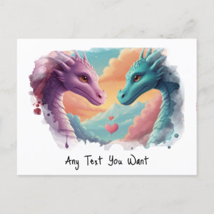 *~AP48 Invitación Dragón de Género FOTO Tarjeta Po