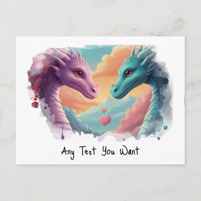 *~AP48 Invitación Dragón de Género FOTO Tarjeta Po (Anverso)