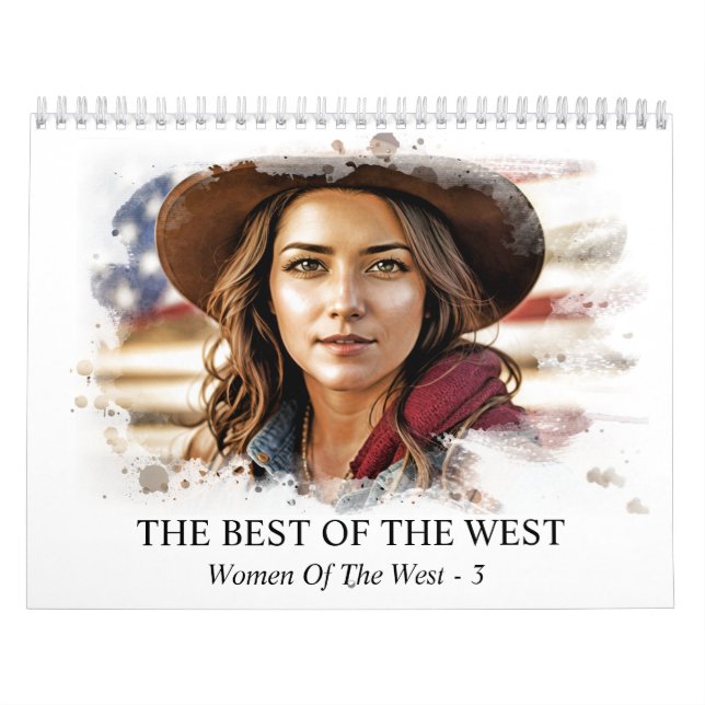 *~* AP59 Mujeres Cowgirl silvestres 3 Calendario (Tapa)