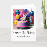 *~* AP88 AGE Bebé Tiny Dragon Cake Tarjeta de cump