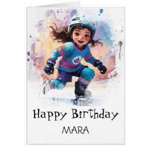 *~* AP94 17 Tarjeta de cumpleaños para niña jugado