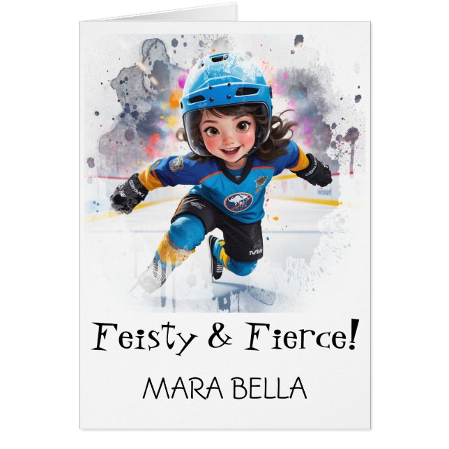 *~* AP94 Chica de Hockey Adorable 18 Personaliza C (Frente)