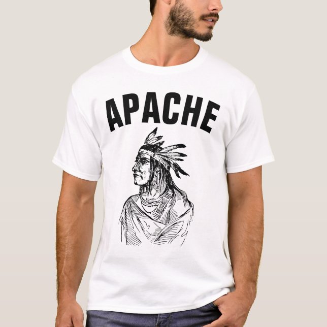 APACHE Camisetas nativas estadounidenses (Anverso)