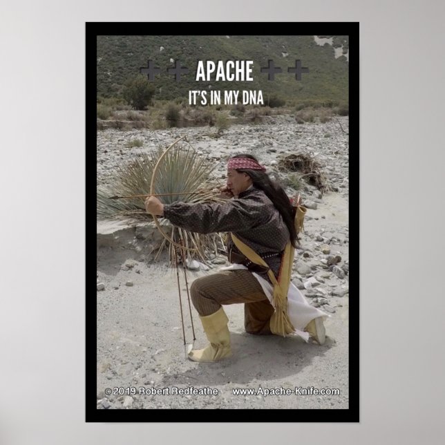 Apache Knife®™ 🇺 ADN Apache. Póster (Frente)