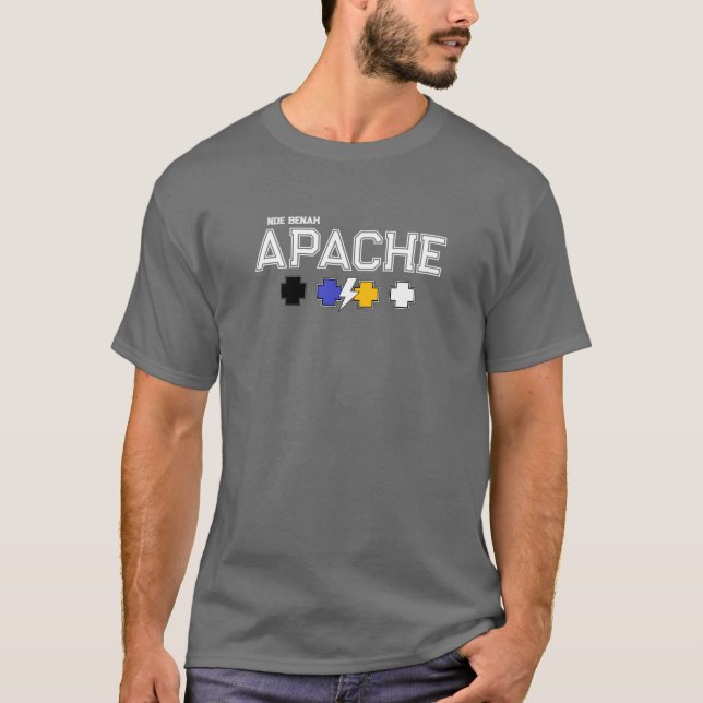 Apache Knife® Apache Land 1. Camiseta (Anverso)