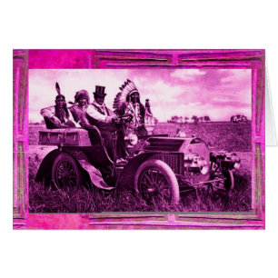 APACHES Y GERONIMO CONDUCIENDO UN AUTO MOTOR