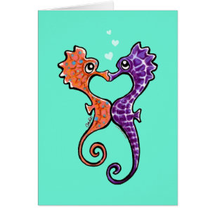 Apagado-Correo Art™ del beso del Seahorse