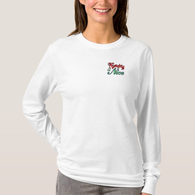Aparatos femeninos de fosas de Jersey TShirt Naugh (Anverso)
