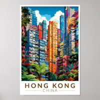 Apartamentos de Hong Kong China Viajes Arte Vintag