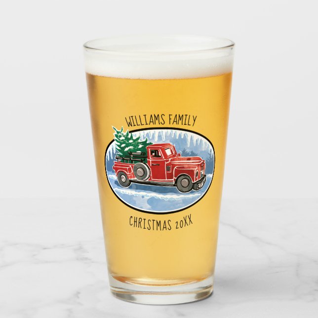 Apellido con monograma del navidad del camión del (Anverso (lleno))