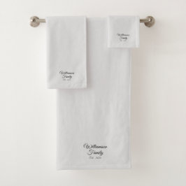 Apellido de la pareja personalizar, gris claro del