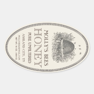 Apellido De Oval Con Etiqueta De Borde