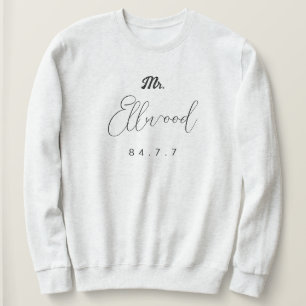 apellido genial con sudadera de fecha y firma