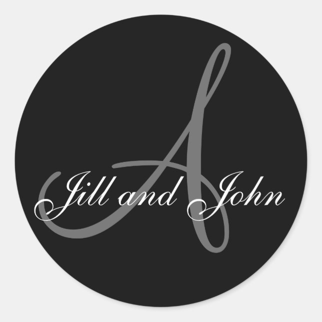 Apellido inicial A más primeros nombres Pegatina n (Anverso)