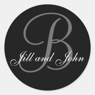 Apellido inicial B más primeros nombres Pegatina n