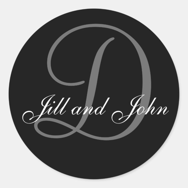 Apellido inicial D más primeros nombres Pegatina n (Anverso)