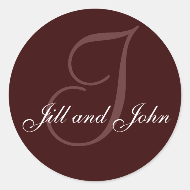 Apellido inicial I más nombres Sello marrón (Anverso)