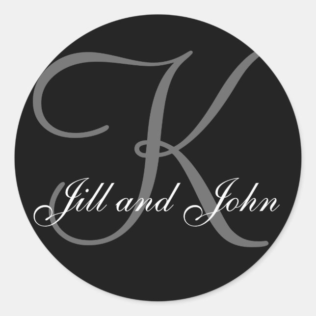 Apellido inicial K más primeros nombres Pegatina n (Anverso)