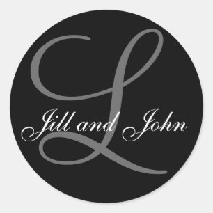 Apellido inicial L más primeros nombres Pegatina n