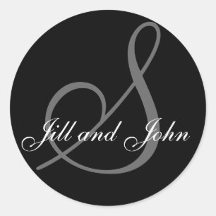 Apellido inicial S más primeros nombres Pegatina n