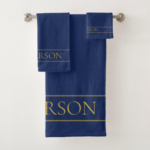 Apellido o empresa Navy Blue & Gold Name