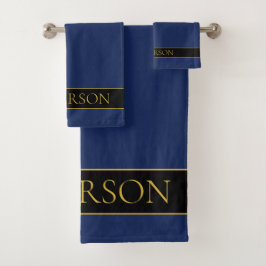 Apellido o empresa Navy Blue & Gold Name