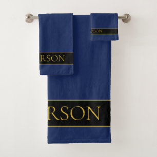 Apellido o empresa Navy Blue & Gold Name
