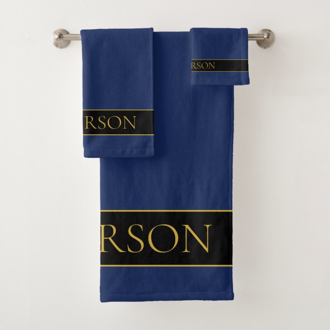 Apellido o empresa Navy Blue & Gold Name (In situ)