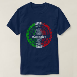Apellidos camisetas mexicanos personalizados con n