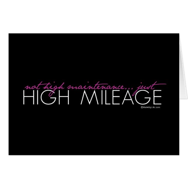 Apenas alto kilometraje (Anverso (Horizontal))