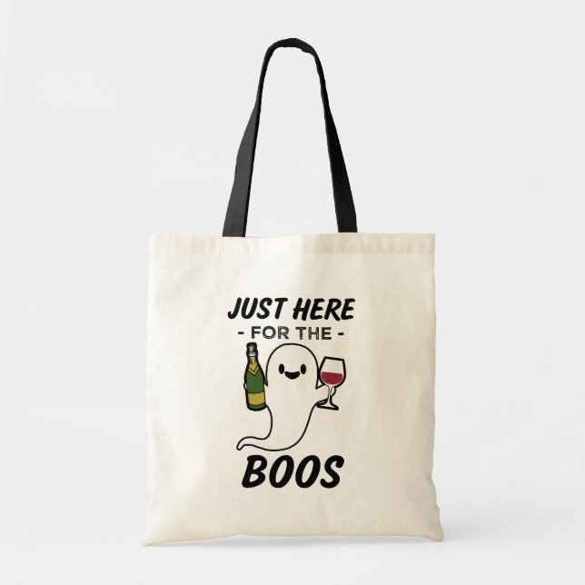 Apenas aquí para el bolso divertido de Halloween (Frente)