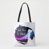 "Apenas aquí silbar" la bolsa de asas del hombro