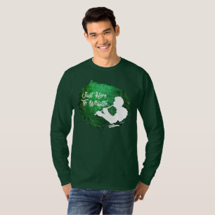 Apenas aquí silbar la camisa de manga larga para