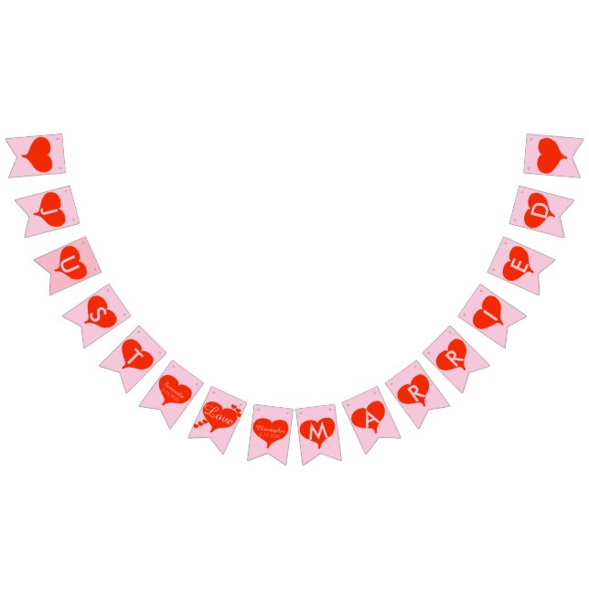 Apenas bandera rosada casada del empavesado de los (Todo)