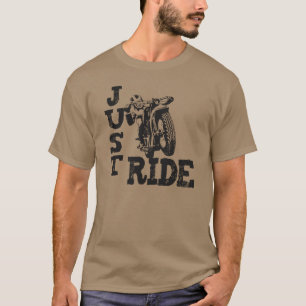 Apenas camiseta de la motocicleta del vintage del