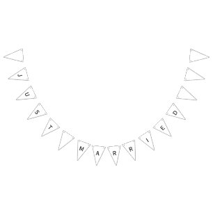 Apenas casado casando la bandera