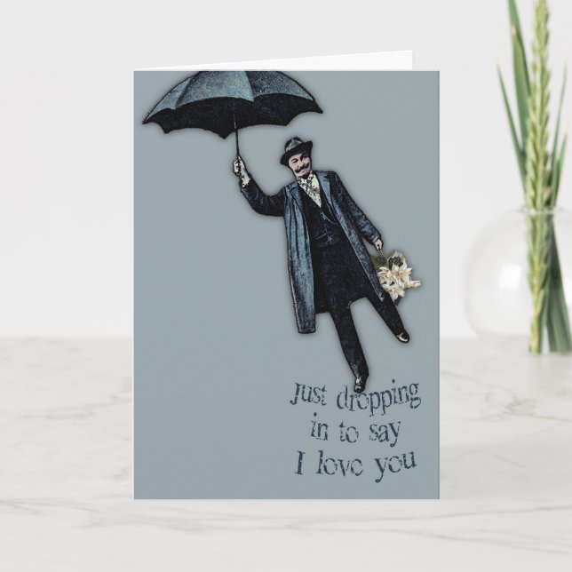 Apenas cayendo en tarjeta del día de San Valentín (Anverso)