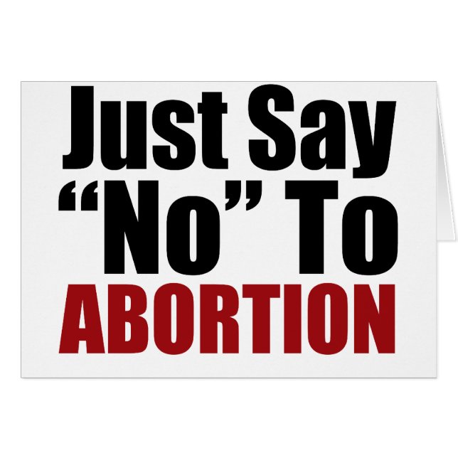 Apenas diga no al aborto (Anverso (Horizontal))