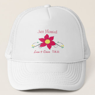 Apenas flor casada del rosa del sombrero