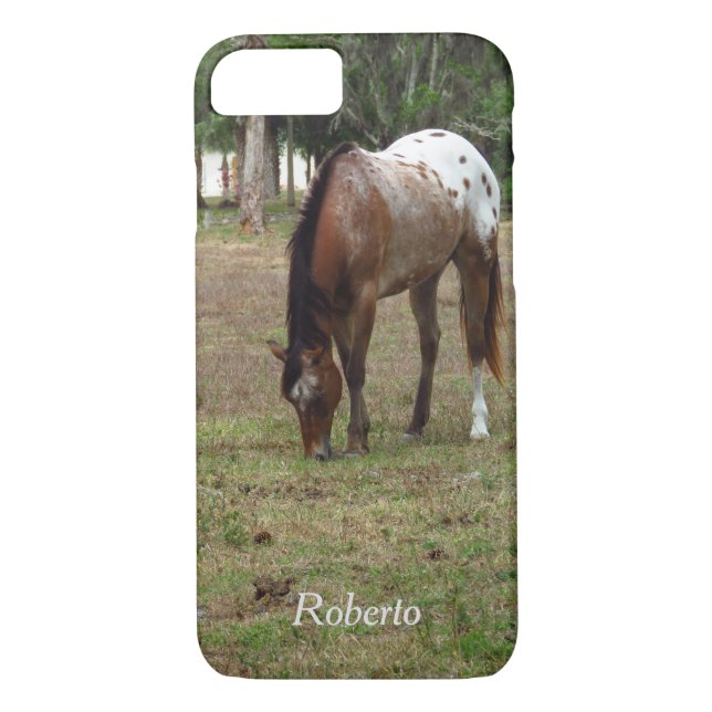 Apenas hay Funda para iPhone 8/7 con caballo Palom (Reverso)