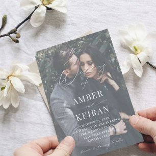 Apenas hay sombras - Invitación a la boda de fotos