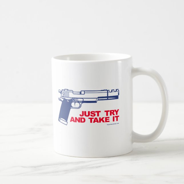 Apenas intente y tómele la taza (Derecha)