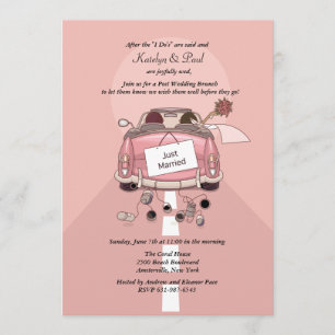 Apenas invitación casada del brunch de la boda de