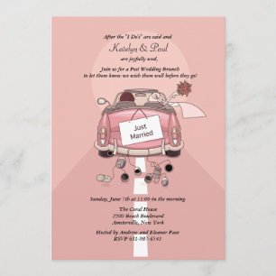 Apenas invitación casada del brunch de la boda del